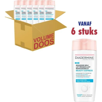 Afbeelding van Diadermine Reinigingsmelk Beauty Express 3in1 1x200ml
