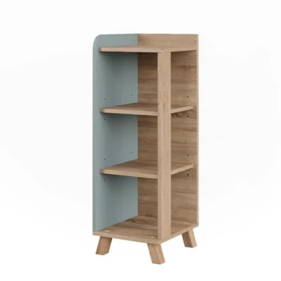 Afbeelding van Vicco KarenMidikast 30 x 90 cm met 4 planken Sonoma/blauw