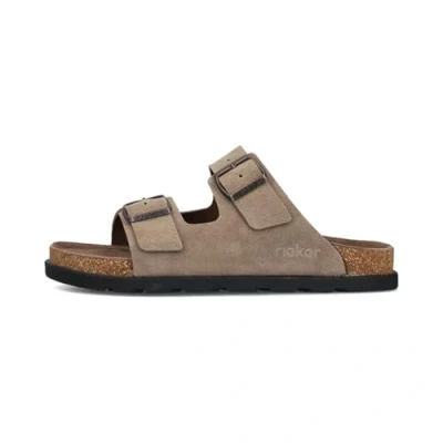Afbeelding van Rieker Slippers Heren Taupe