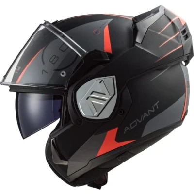 Afbeelding van LS2 FF906 Advant Codex Matt Black Titanium Modular Helmet XS Maat Helm