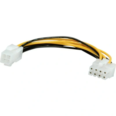 Afbeelding van ROLINE Interne Stroom Adapterkabel, 8 pin PCI Express connector P4 connector, 0,15 m