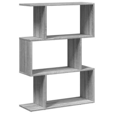 Image de vidaXL Étagère séparatrice de pièce à 3 niveaux sonoma gris 70x24x97cm858116
