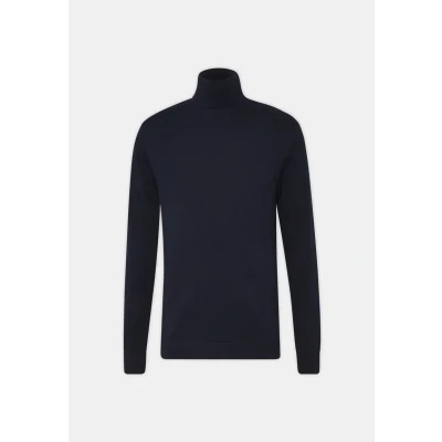Afbeelding van Selected Homme Slhberg B NOOS Trui, Heren, Maat: Small, Navy blazer