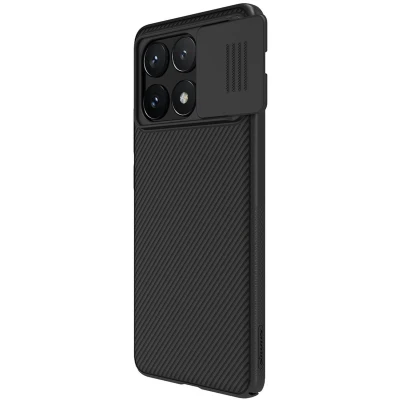 Afbeelding van Nillkin CamShield Hoesje voor de Xiaomi Poco X6 Pro Back Cover met Camera Slider Extra Bescherming Zwart