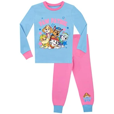Afbeelding van Paw Patrol Chase Marshall Skye Everest Pyjamaset voor meisjes, goed passend, Meerkleurig