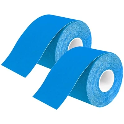 Afbeelding van Axion Kinesiologie sporttape 2 delige set Rollen van 5mx5cm Blauw Waterdicht