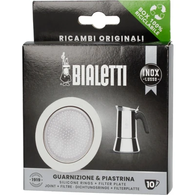 Afbeelding van Bialetti Filterplaatje + Siliconen Ring voor 10 kops RVS percolators