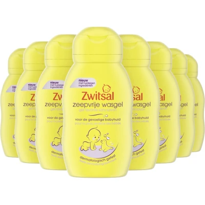Afbeelding van 18x Zwitsal Zeepvrije Wasgel 75 ml