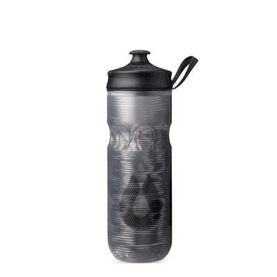 Afbeelding van HydraPak Polar sport bouteille d&#039;eau isotherme Sans BPA, souple pour et vélo avec poignée (noir pulse, 600 ml)