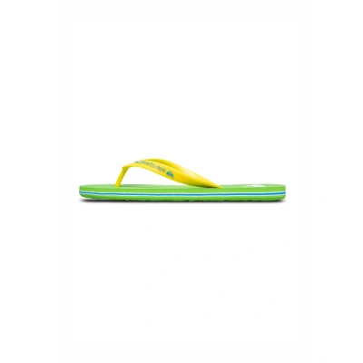 Afbeelding van Quiksilver Molokai Teensandalen, Heren, Maat: 43, Green yellow Kunststof