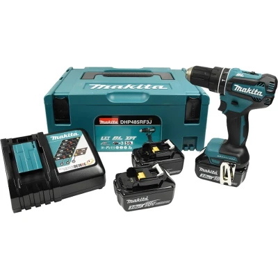 Afbeelding van Makita DHP485RF3J 18V Li Ion (klop)boor /schroefmachine 3x 3.0Ah accu