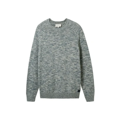 Afbeelding van TOM Tailor IN Optik Trui, Heren, Maat: XXL, Dusty dark teal mouline
