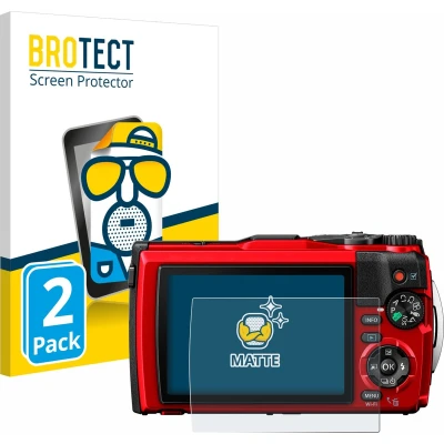 Afbeelding van BROTECT Screenprotector voor Olympus Tough TG 6 Folie Beschermfolie matte (2 Stuks)