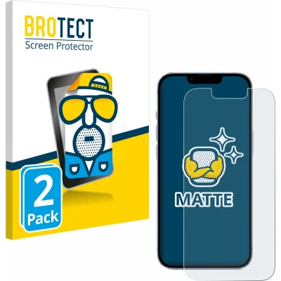 Afbeelding van BROTECT Screenprotector voor Apple iPhone 14 Folie Beschermfolie matte (2 Stuks)