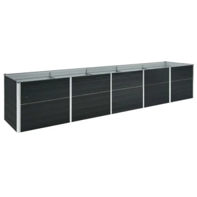Afbeelding van Plantenbak verhoogd 400x80x45 cm gegalvaniseerd staal antraciet
