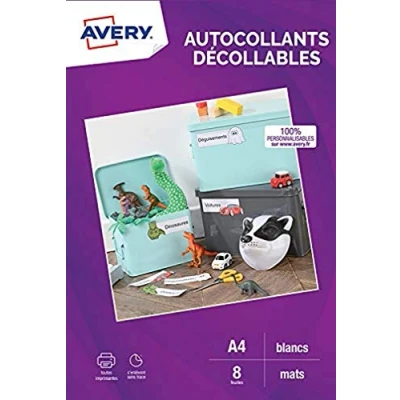 Afbeelding van Avery C9410REV Wit Zelfklevend printerlabel printeretiket