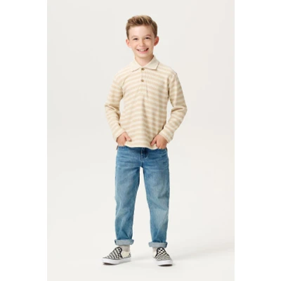Image de Poloshirt Lucas Stripe pattern Sand/Nude 92