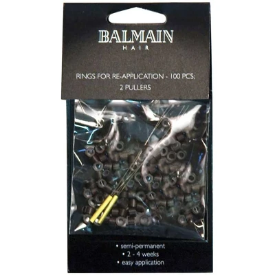 Afbeelding van Balmain Micro Rings Bruin 100st