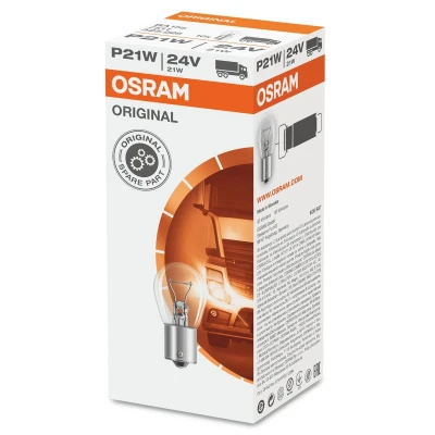 Afbeelding van OSRAM ORIGINAL LINE 7511 Autolampen 24 21 P21W MERCEDES BENZ: Vario Minibus, ATEGO 2, MAN: TGX, TGS, VOLVO: FE
