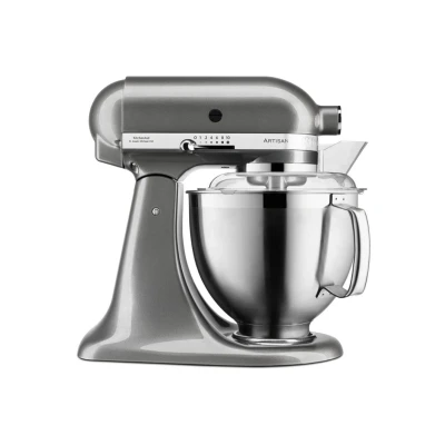 Afbeelding van KitchenAid Artisan Premium Keukenrobot Met Kantelbare Kop 4,8l 5ksm185ps Medallion Silver