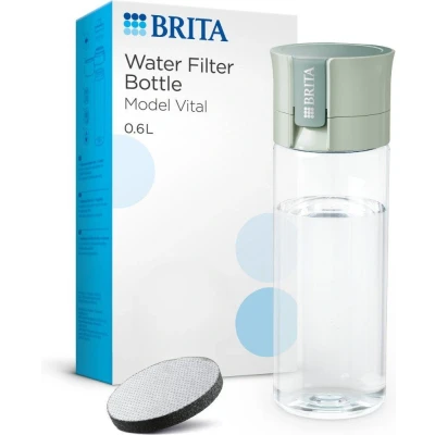 Afbeelding van 2e product 50% korting BRITA Waterfilterfles Vital 600ml Lichtgroen inclusief 2 filters