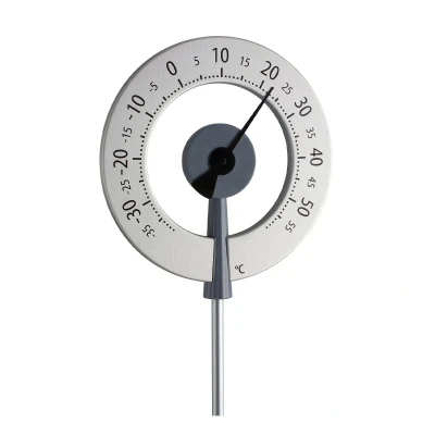 Afbeelding van TuinThermometer Lollipop antraciet