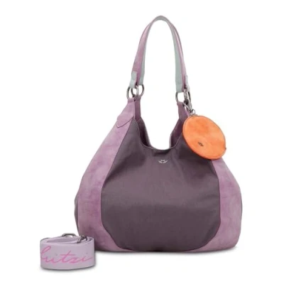 Afbeelding van Fritzi aus Preußen Shopper Izzy Woo Canvas Shoulder Bag Plumy Paars