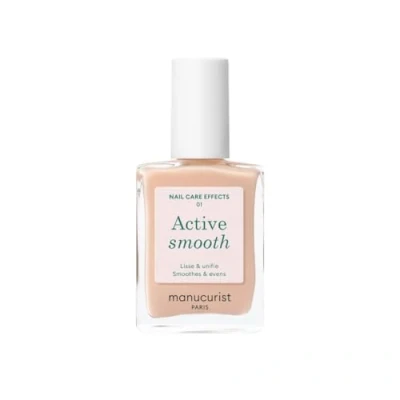 Image de Manucurist Active Smooth 01 Vernis à Ongles Soin Réparateur Lissant Bio Sourcé Fini Voile Beige a Ongle Lisseur, Durcisseur Ongles, Nude Abimes Fortifiant