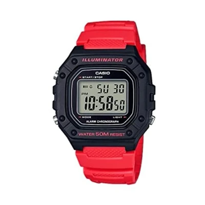Afbeelding van Casio W 218H Herenhorloge, Rood