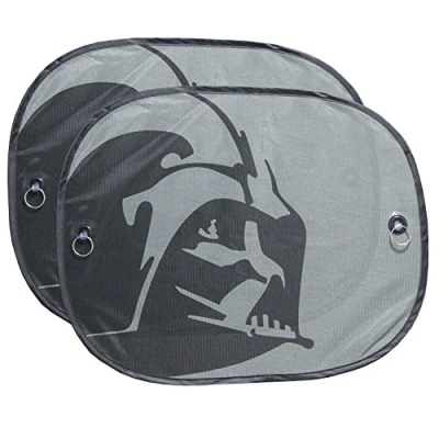 Afbeelding van Plasticolor 003746R01 Star Wars Darth Vader 2 stuks Magic Car Truck SUV Spring Side Window Sunshade 35,6 x 44,5 cm