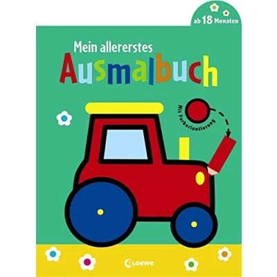 Afbeelding van Mein allererstes Ausmalbuch (Traktor): Malbuch für Kinder ab 1 Jahr / 18 Monate 2 Jahre