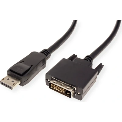 Afbeelding van VALUE DisplayPort Kabel DP Male DVI D Male, zwart, 1 m