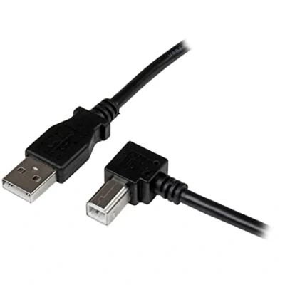 Afbeelding van Kabel USB A naar B Startech USBAB1MR Zwart