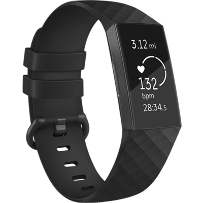 Afbeelding van iMoshion bandje Geschikt voor Fitbit Charge 4 / 3 Siliconen Zwart