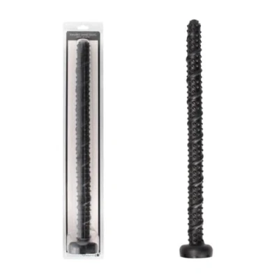 Afbeelding van Ass Textured Snake Dildo 55 cm Black