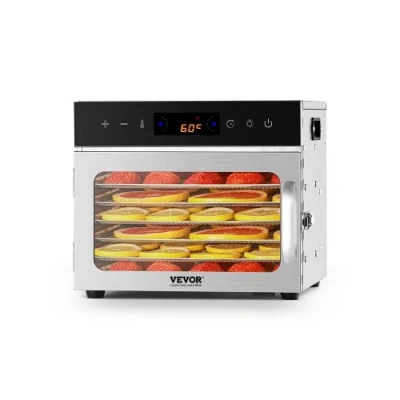 Image de VEVOR Déshydrateur alimentaire séchoir électrique 400 W à 6 plateaux pour fruits