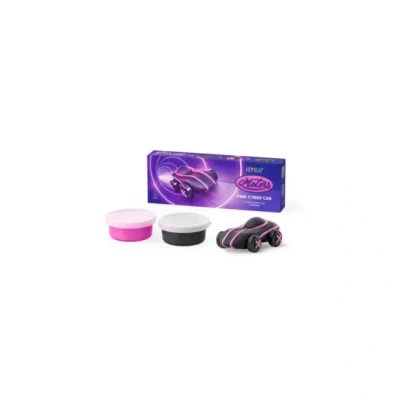 Afbeelding van Hey clay boetseerklei motors pink cyber car