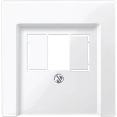 Afbeelding van Merten 296019 TAE contactdoos Afdekking System M, 1 M Smart, Plan, Creativ Polar wit (glanzend)
