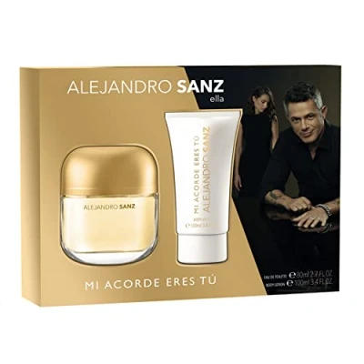 Afbeelding van Alejandro Sanz Mi Acorde Eres Tú Woman Eau De Toilette Plus Body Lotion Set 2 Stuks