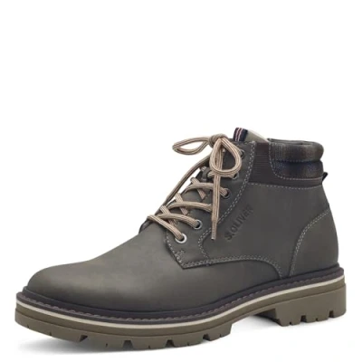 Afbeelding van s.Oliver Snowboots, Heren, Maat: 45, Dark taupe Textiel/ synthetisch