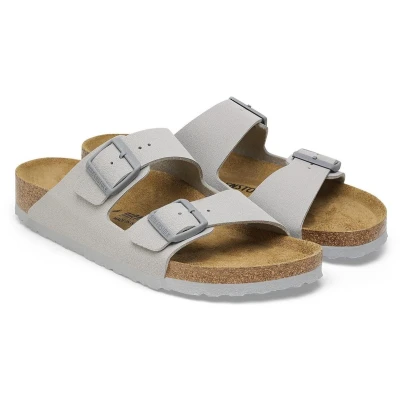 Afbeelding van Birkenstock Arizona Narrow Unisex Pantoffels, Maat: 38, Stone coin Hoogwaardig imitatieleer