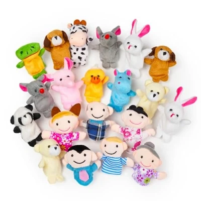 Afbeelding van THE TWIDDLERS 20 Pluche Dier Vinger Pop Speelgoed voor Jongens en Meisjes, Geweldig als Traktatie Uitdeelcadeautje Kinderverjaardag