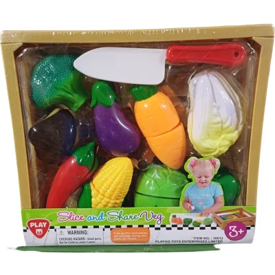 Afbeelding van PLAYGO speelgroenten set in mand Jono toys 501099