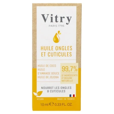 Image de Vitry Huile Ongles &amp; Cuticules Naturelle 10ml