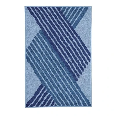 Afbeelding van Kleine Wolke Badmat Cross Mare (blauw), 60x100 cm
