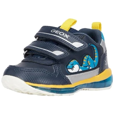 Afbeelding van Geox Babyschoenen Navy yellow voor kinderen, Maat: 22, Imitatieleer/ textiel