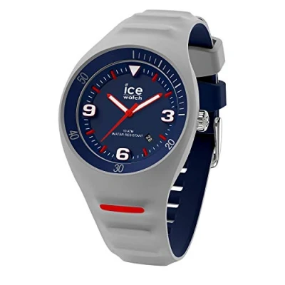 Afbeelding van ICE WATCH P. Leclercq Herenhorloge met siliconen band (medium), grijs., armband