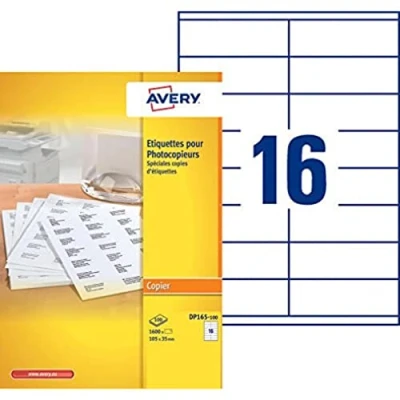 Afbeelding van AVERY Étiquettes pour photocopieur, 105 x 37 mm, blanco