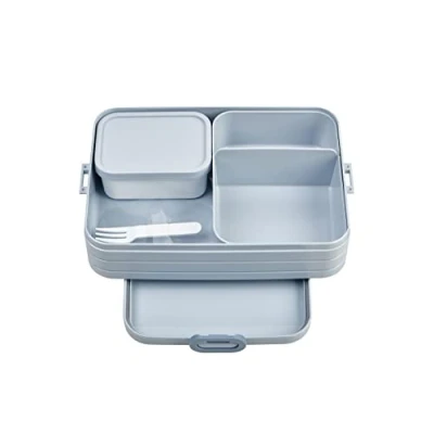 Image de Mepal Panier Repas Bento Take A Break pour Large Boite Compartiment Lunchbox Sandwichs, Petits Snacks et Restes Snack &amp; Déjeuner 1500 ml Nordic Blue
