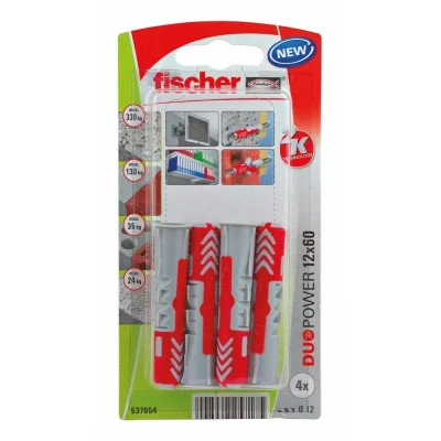 Afbeelding van Fischer Plug Duopower 12x60mm 4 stuks